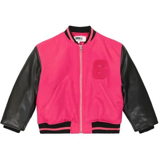 MM6 Maison Margiela Kids bomber in twill con logo