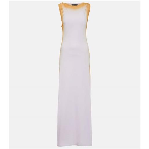 Y/Project abito lungo in maglia di cotone a coste