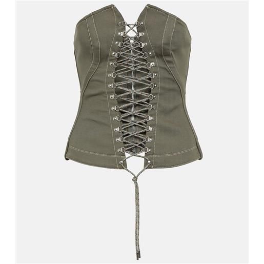 Dion Lee bustier in cotone