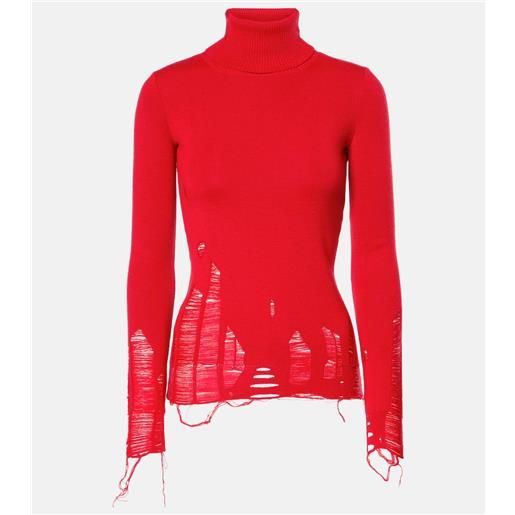 MM6 Maison Margiela dolcevita in misto lana distressed