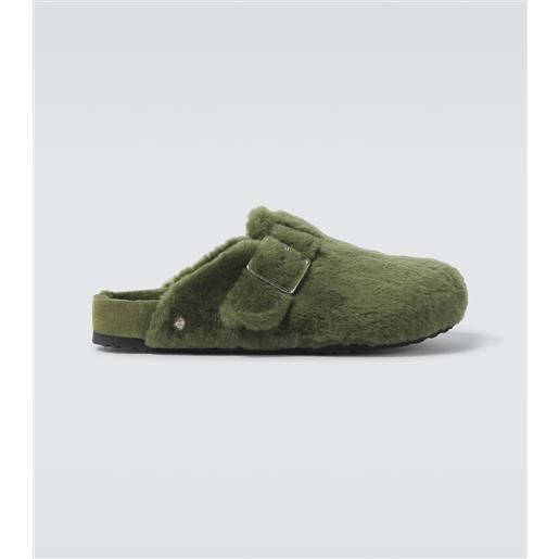 Birkenstock 1774 mules boston 1774 in suede con shearling