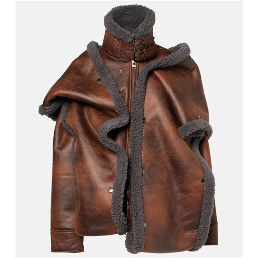 Y/Project giacca snap off con shearling sintetico