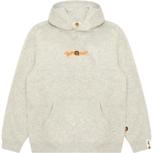A BATHING APE® felpa con stampa e cappuccio - toni neutri
