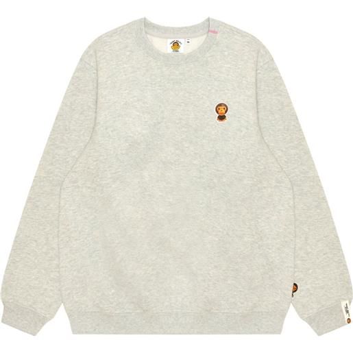 *BABY MILO® STORE BY *A BATHING APE® felpa girocollo con stampa - toni neutri