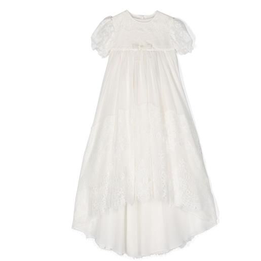 Dolce & Gabbana Kids abito con pizzo - bianco