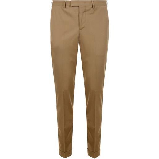 PT Torino pantaloni dritti in lana - marrone