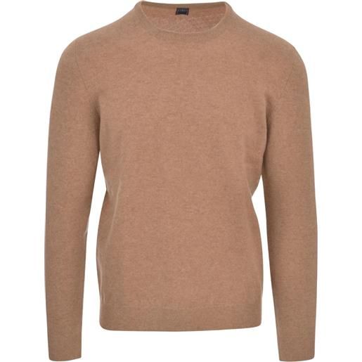 Fedeli maglione girocollo in cashmere - marrone