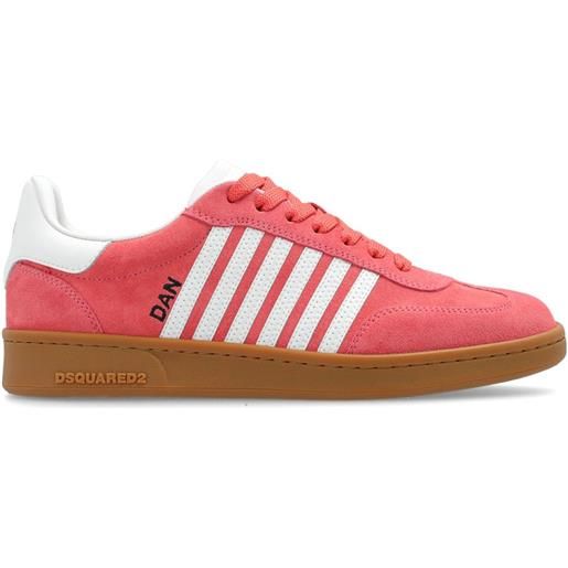 DSQUARED2 sneakers a righe - rosa