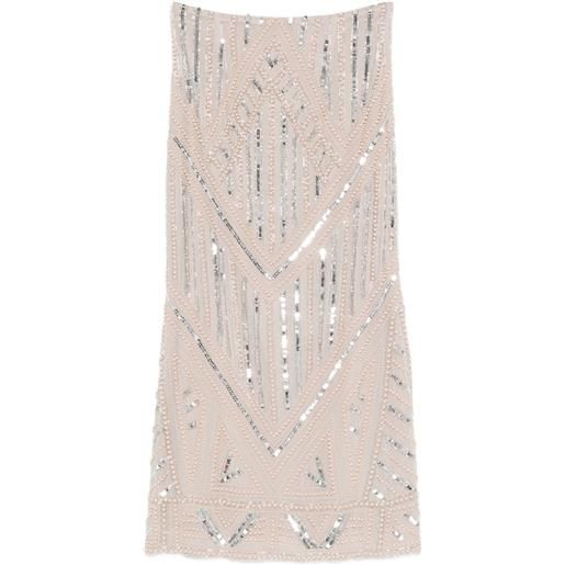 Forte Forte gonna con paillettes - grigio