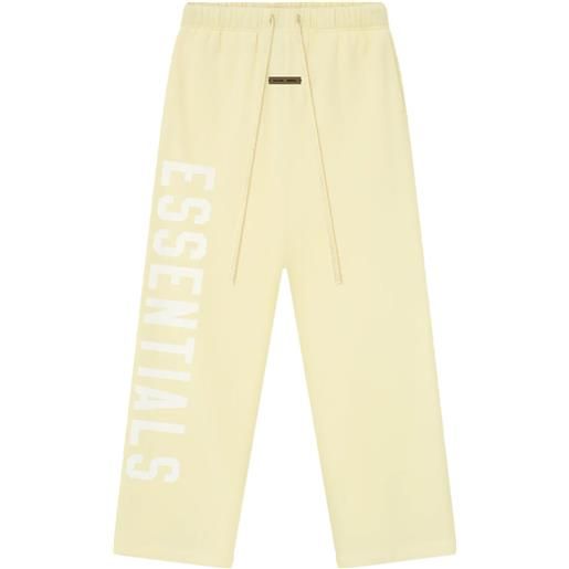 FEAR OF GOD ESSENTIALS pantaloni in pile - giallo