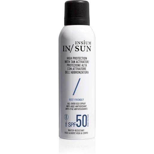 Insium solare con attivatore dell'abbronzatura spf50+ spray 150ml