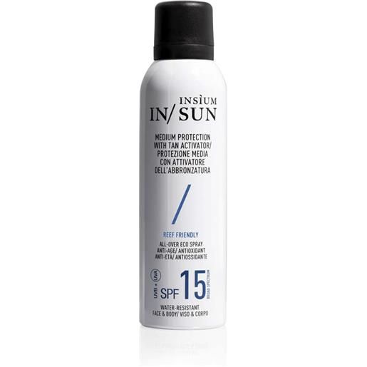 Insium solare con attivatore dell'abbronzatura spf15 spray 150ml