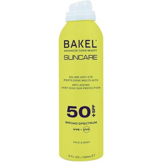 Bakel solare spray viso&corpo spf50+ 150ml