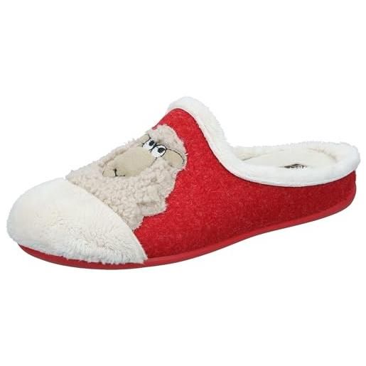 Manitu home 320280-04, ciabatte donna, rosso 4, 41 eu