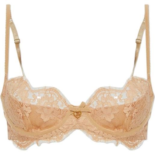 DSQUARED2 reggiseno in pizzo a fiori - toni neutri