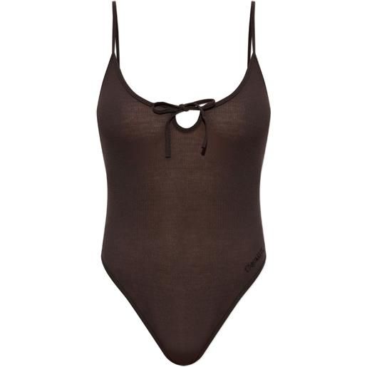 DSQUARED2 body con fiocco - marrone