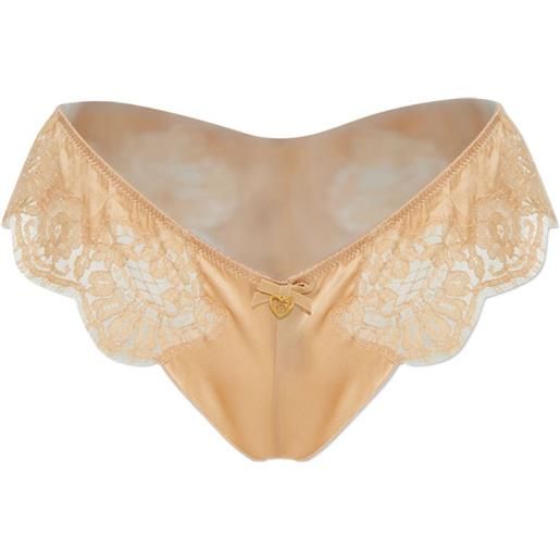 DSQUARED2 slip con ricamo - toni neutri