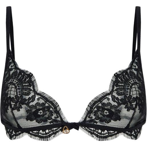 DSQUARED2 reggiseno in pizzo a fiori - nero