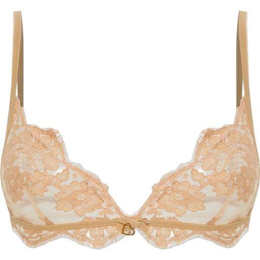 DSQUARED2 reggiseno in pizzo a fiori - toni neutri