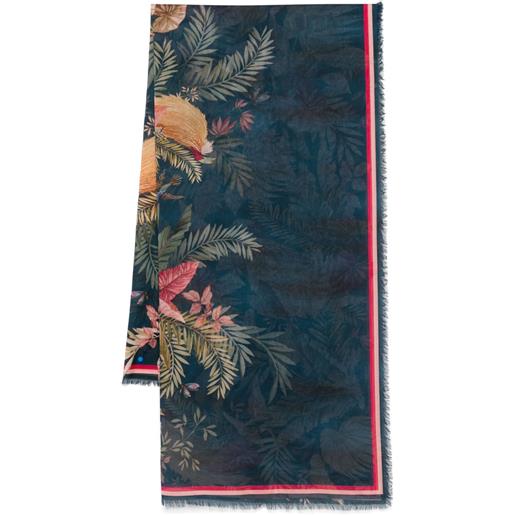 ZIMMERMANN pareo in cotone con stampa - blu