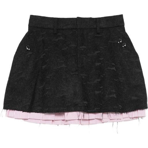 Charles Jeffrey Loverboy ^ strato gonna svasata - grigio