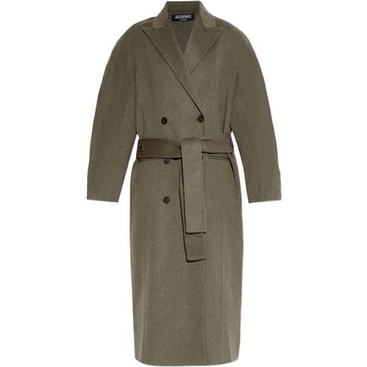 Jacquemus giacca con cintura - verde