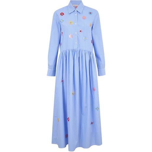 Mira Mikati chemisier midi a righe - blu