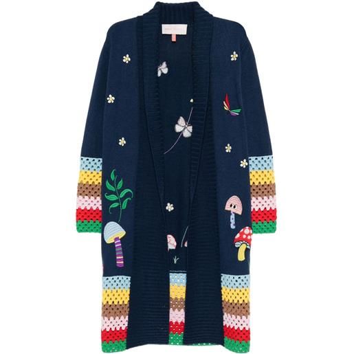 Mira Mikati cardigan con ricamo - blu