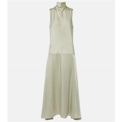 Jil Sander abito lungo in raso