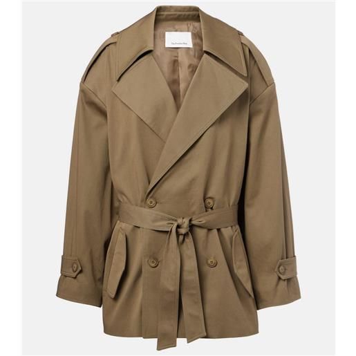 The Frankie Shop trench cropped oversize zurich in cotone