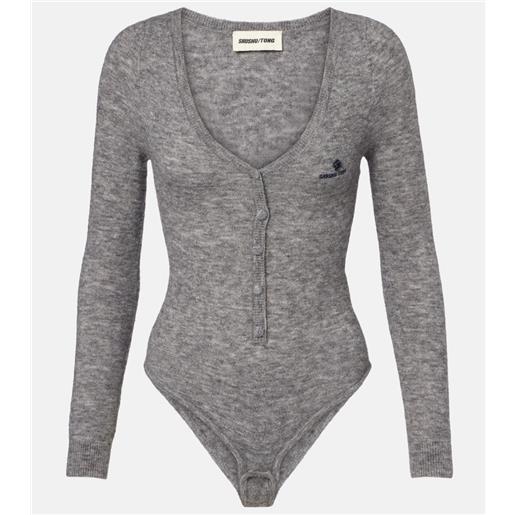 Shushu/Tong body in misto lana con logo