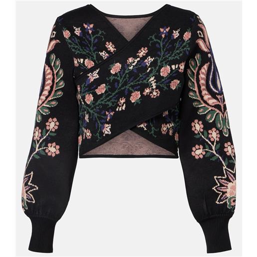 Farm Rio top a portafoglio marvelous garden in maglia