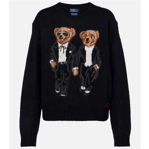 Polo Ralph Lauren pullover polo bear in misto lana