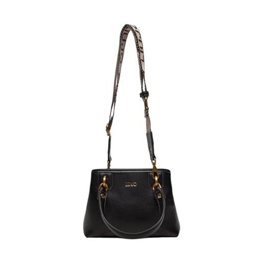 Liu jo borsa donna mano/tracolla ecs s tote onice ecopelle nero b25lj24 af4203 e0031 piccola