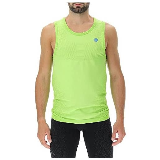UYN o102346 running exceleration ow sleeveless gilet sportivo uomo sorgente di calce/zolfo m