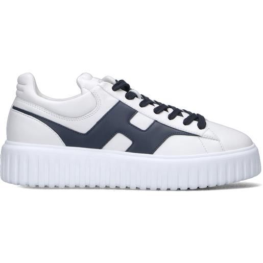 HOGAN h-stripes sneaker uomo bianca/blu in pelle