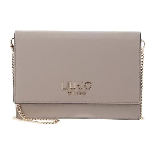 Liu Jo pochette liu jo aa5221e0033 pochette comoda e pratica con catena color oro e chiusura patta calamita. Possiede tre scomparti di cui uno con zip e diverse tasche interne per carte e documenti. 22x16x2. 