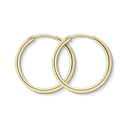 Orecchini Vero Zaffiro IN Oro Bianco 333 Spina 8kt Donna Nuovo - Foto 6