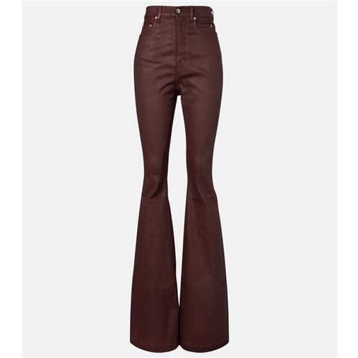 Rick Owens jeans bootcut bolan a vita alta