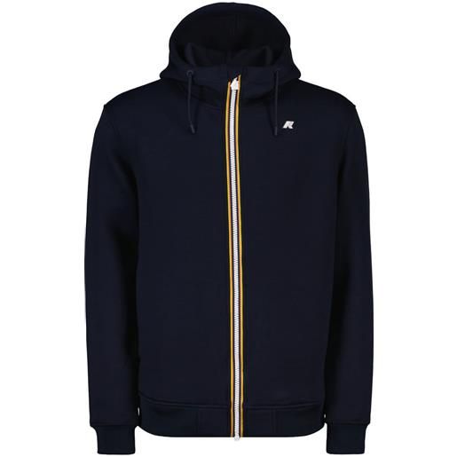 K-WAY felpa full zip con cappuccio rainer spacer