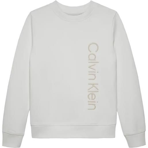 CALVIN KLEIN felpa girocollo scritta lato bambino