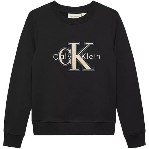 CALVIN KLEIN felpa girocollo logo bambino