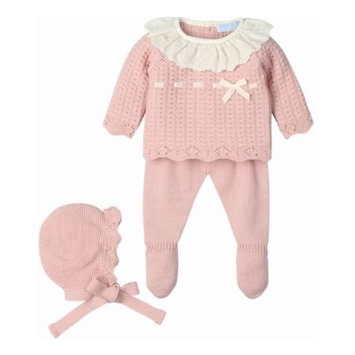 Mac Illusion completo nascita neonato in misto lana - vintage