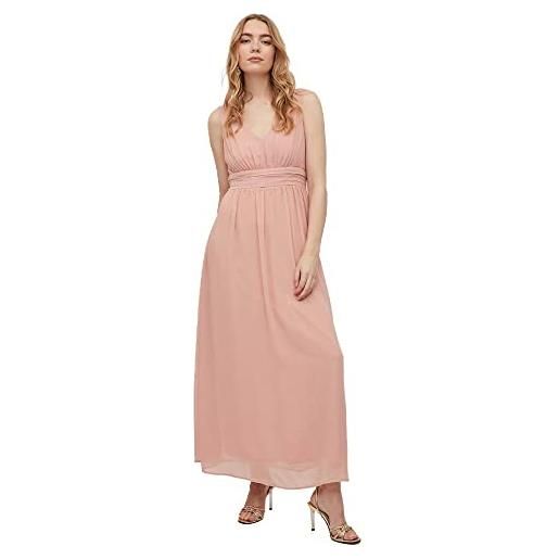 Vila vimilina long dress/su - noos vestito da cocktail, misty rose, 50 donna