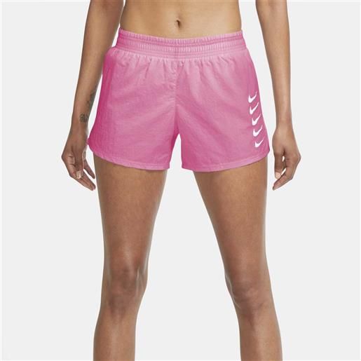 Nike running short swoosh rosa da donna