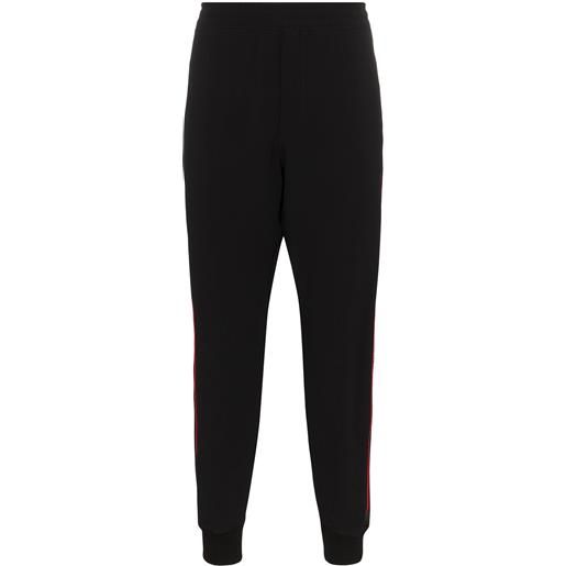 Alexander McQueen pantaloni sportivi con banda logo - nero