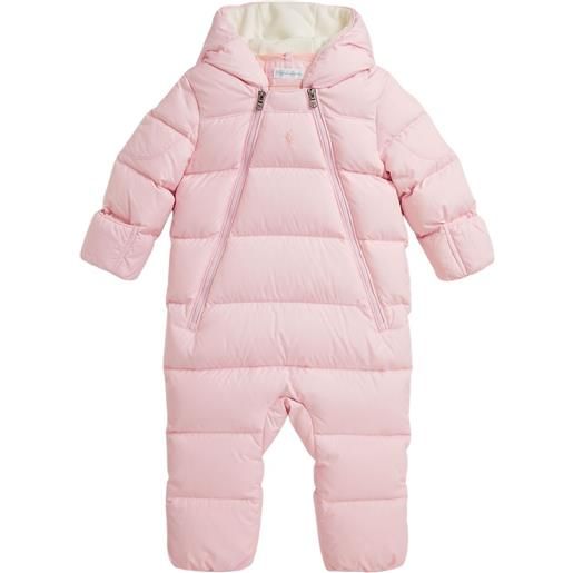 POLO RALPH LAUREN KIDS tuta intera con cappuccio - rosa