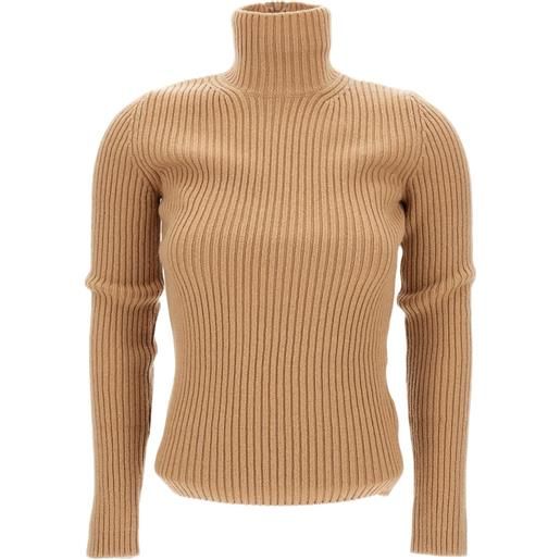 Max Mara maglione a coste con collo alto - toni neutri