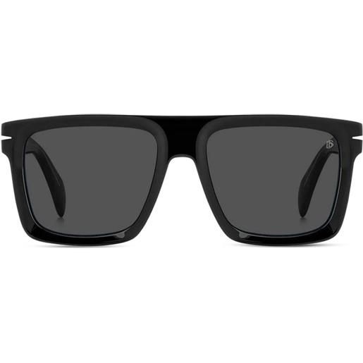 DAVID BECKHAM EYEWEAR occhiali da sole squadrati - nero