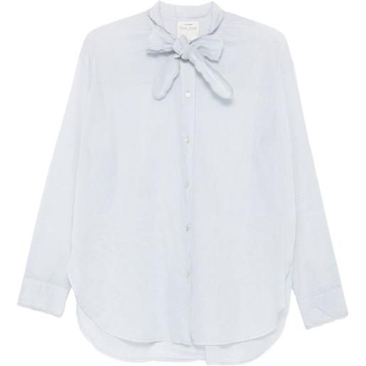 Forte Forte camicia con fiocco - blu